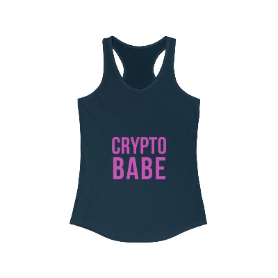 Crypto Babe - Women's Ideal Racerback Tank