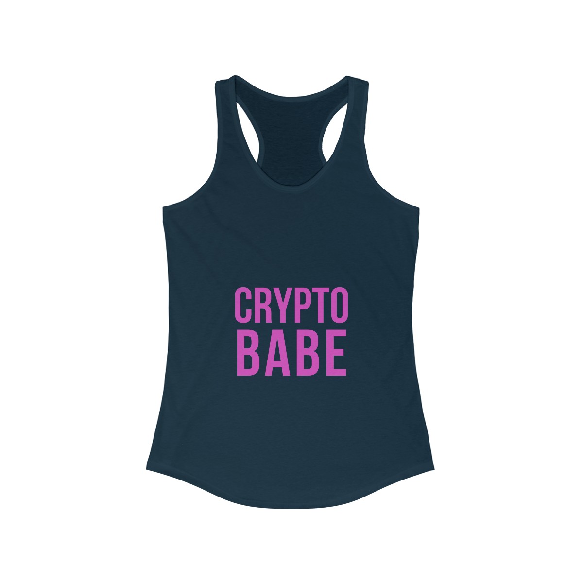 Crypto Babe - Women's Ideal Racerback Tank product main image