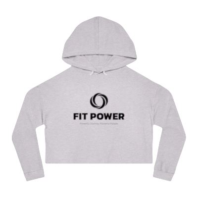 FitPOWER Classic Logo Women’s Cropped Hooded Sweatshirt