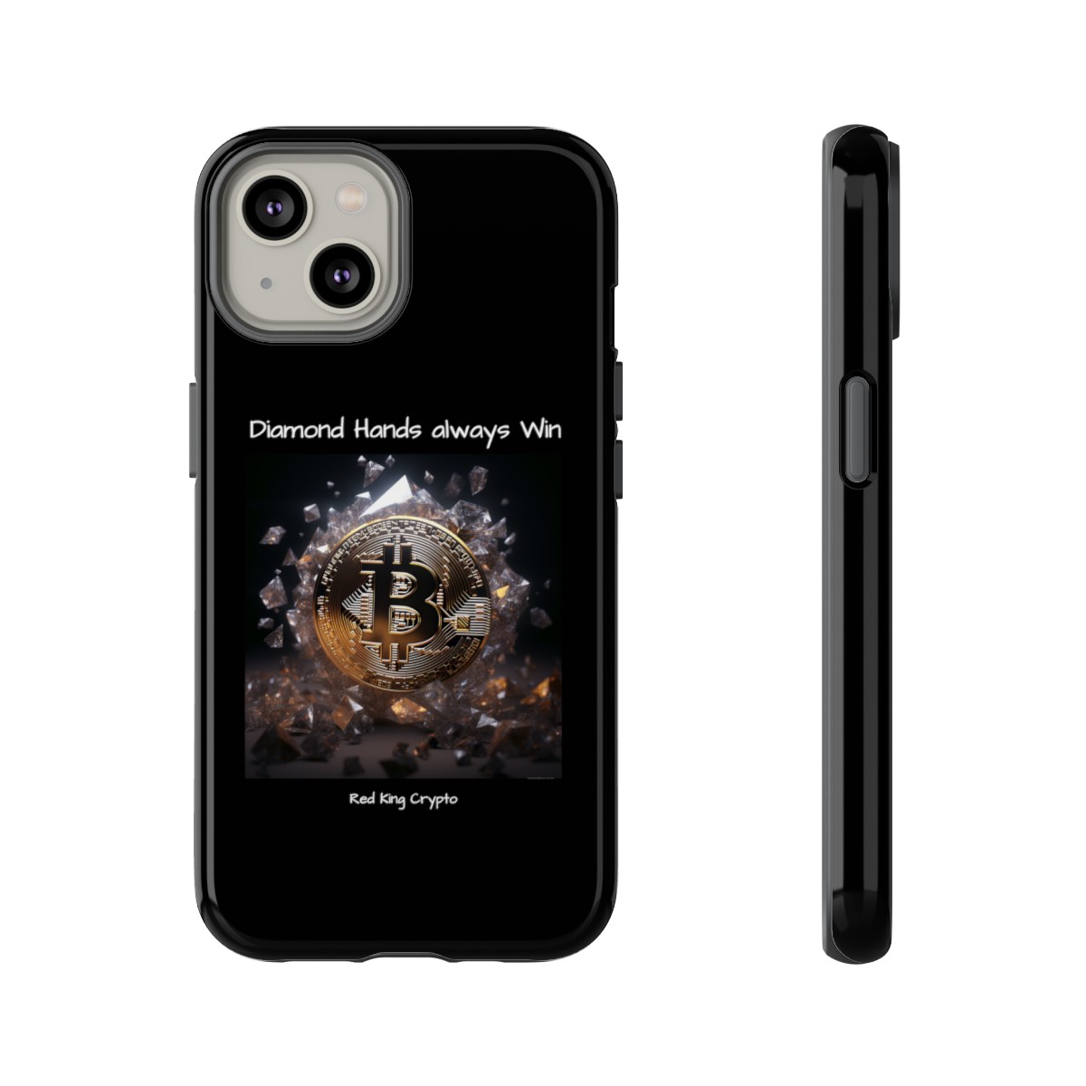 Diamond Hands Always Win - Crypto Apple Phone Case product main image