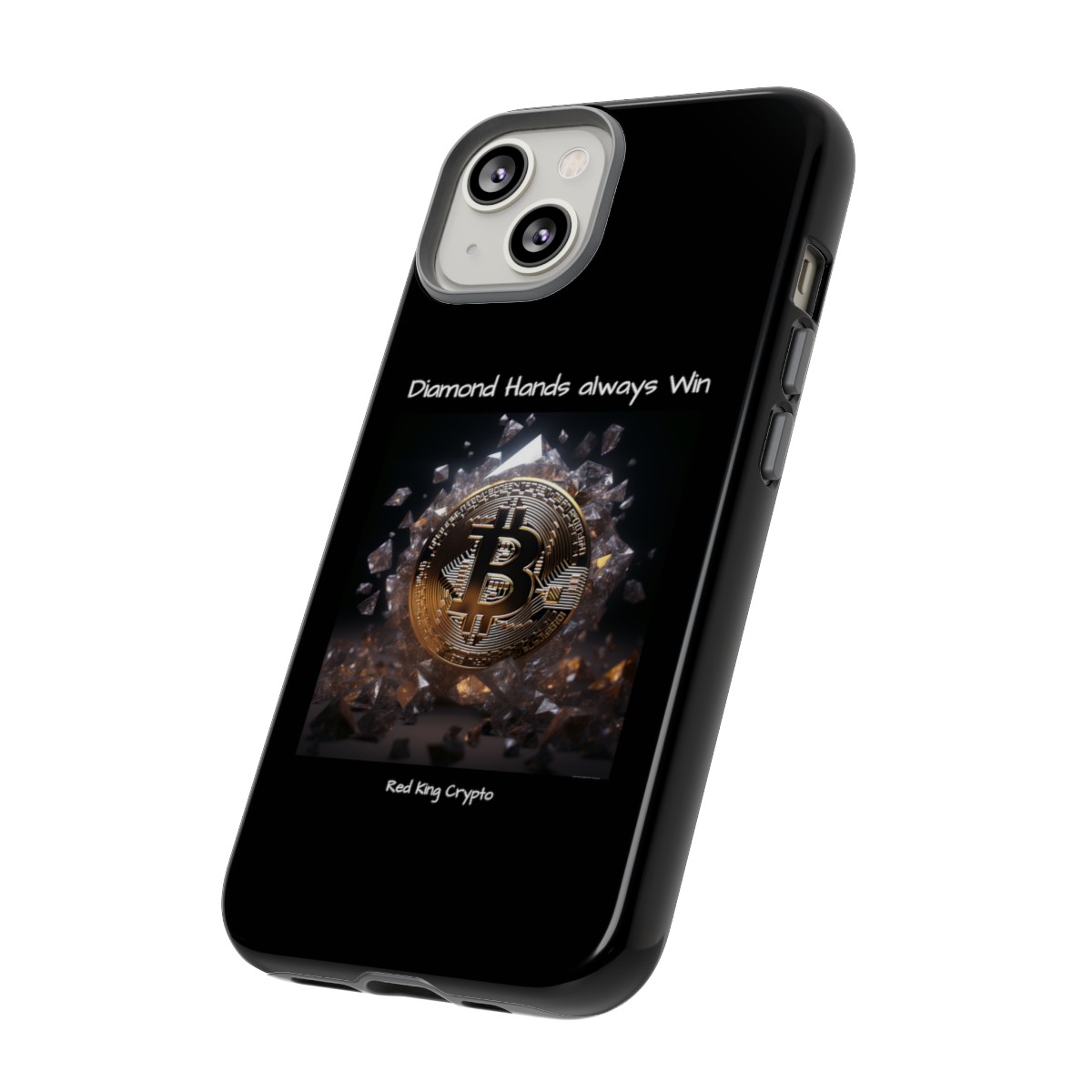Diamond Hands Always Win - Crypto Apple Phone Case product thumbnail image