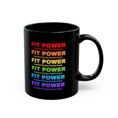 FitPOWER Pride Series 11oz Black Mug