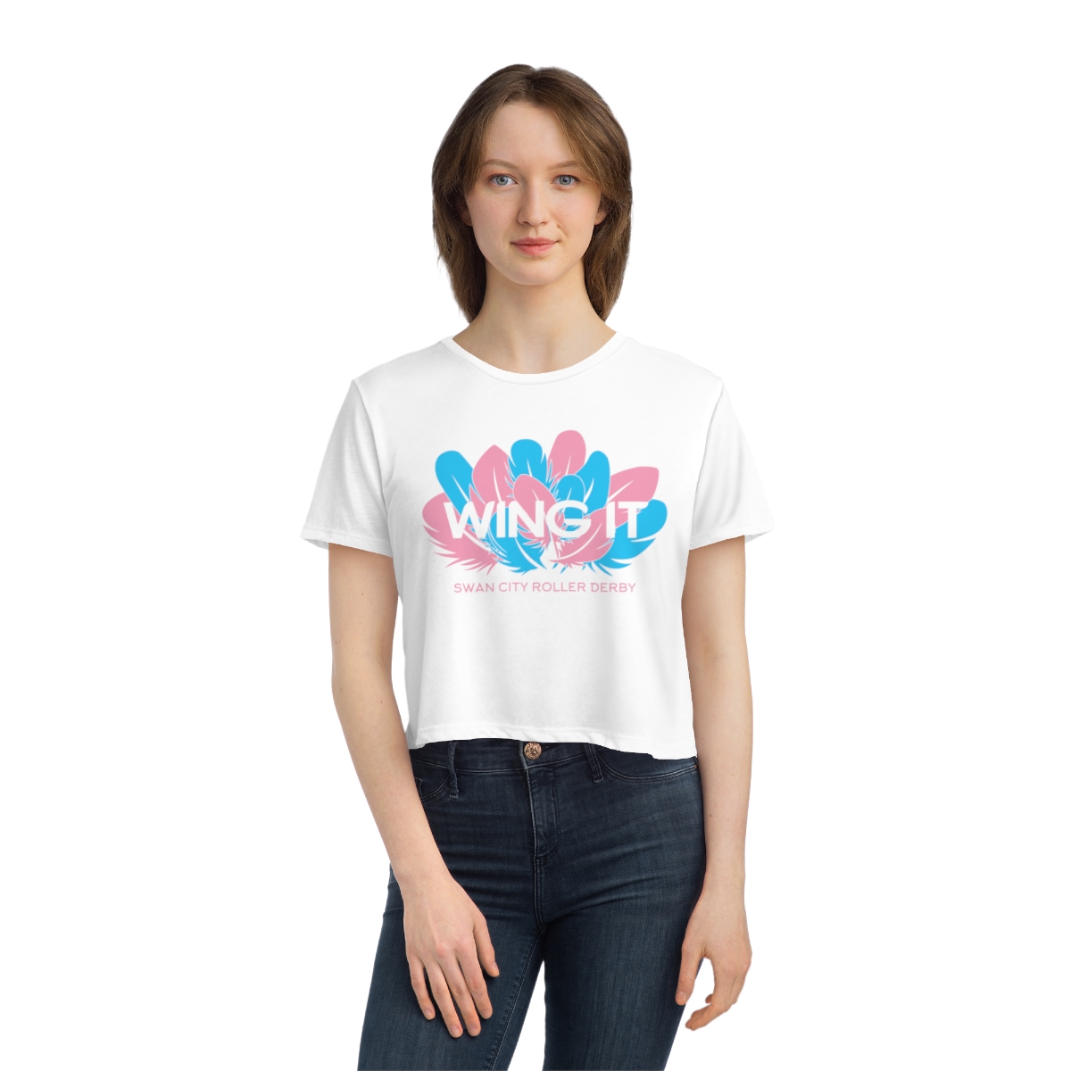 WING IT Trans Pride Crop Top product thumbnail image