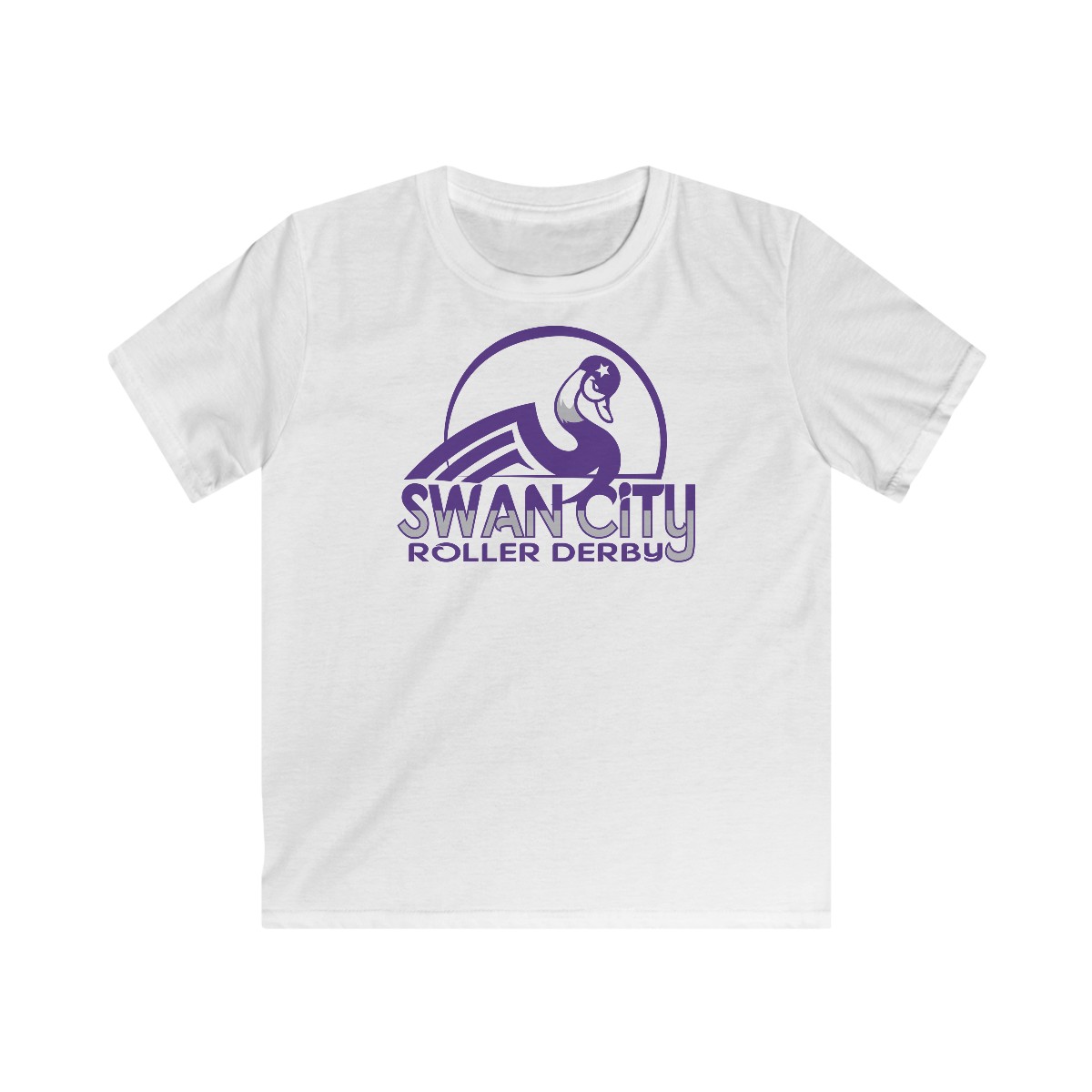Swan City Roller Derby Kids Tee product thumbnail image
