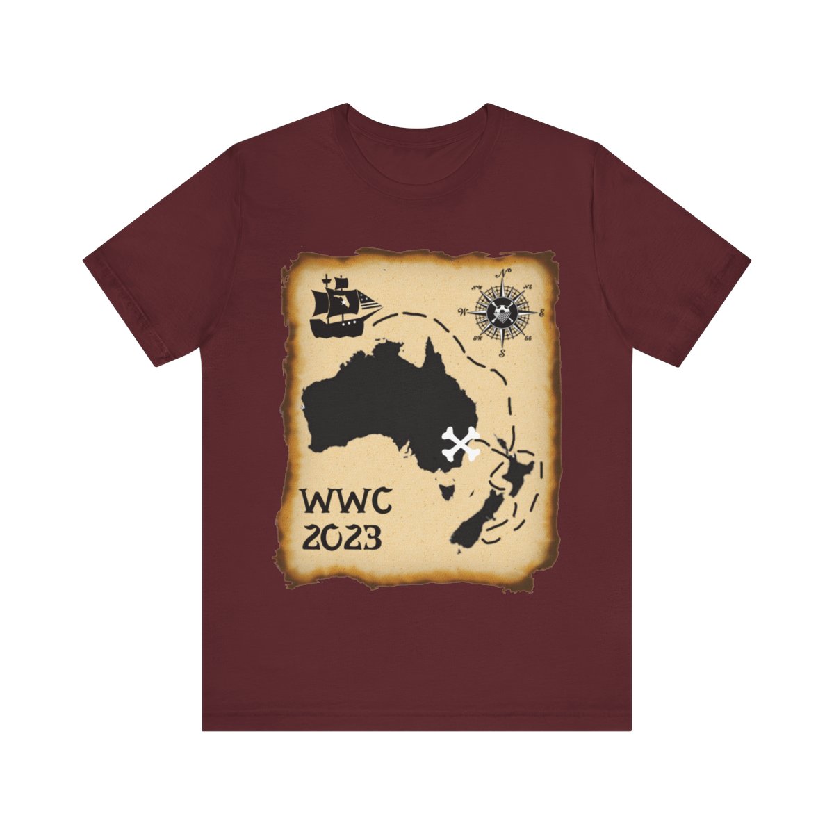 WWC 2023 Pirate Map T-Shirt product main image