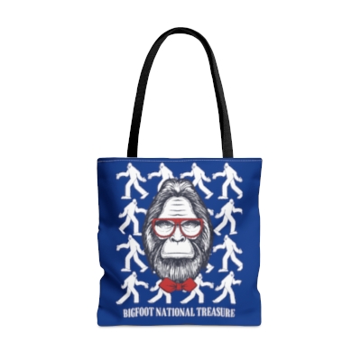 Bigfoot National Treasure Tote Bag, Funny Bigfoot Tote Bag, Bigfoot Tote Bag, Funny Gift, Funny Sasquatch Gift, Yeti Bigfoot Tote Bag, Bigfoot Gift