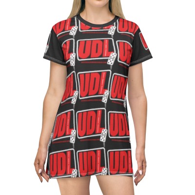 Universal Domino League- T-Shirt Dress (AOP)