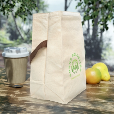 Sound Pollution Canvas Lunch Bag With Strap