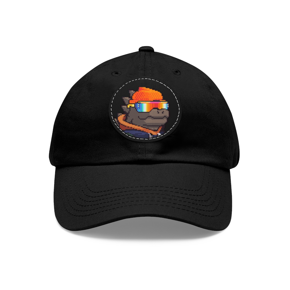 Dad Hat with Leather Patch (Round) product thumbnail image