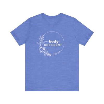 every body is different - i love my body | short sleeve jersey tee