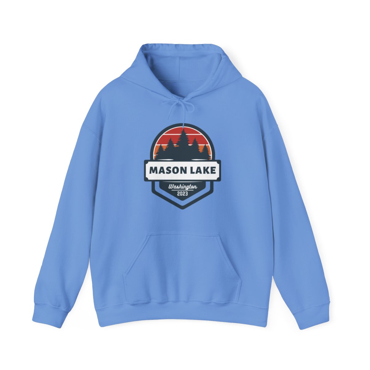 Mason Lake Blue hoodie product main image