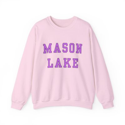 Purple Mason lake Crewneck