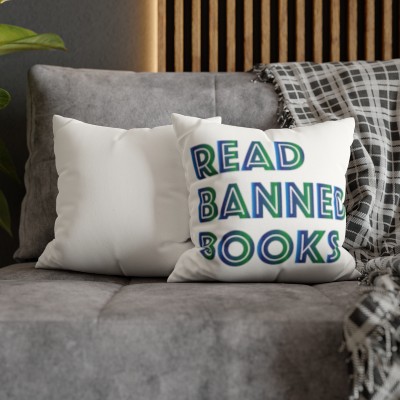 Read Banned Books - Faux Suede Square Pillow Case