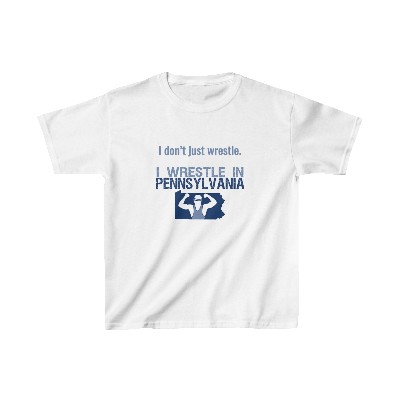 "I wrestle in PA" Kids t-shirt (boys logo)