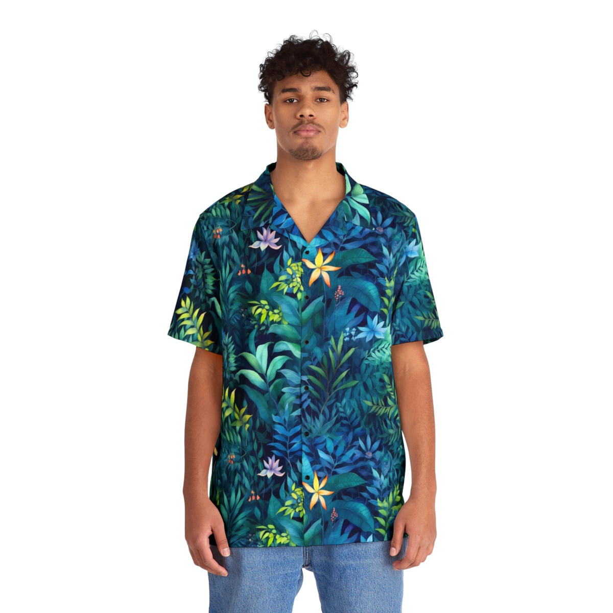 Tropical Jungle (Night 2) Aloha Shirt product thumbnail image