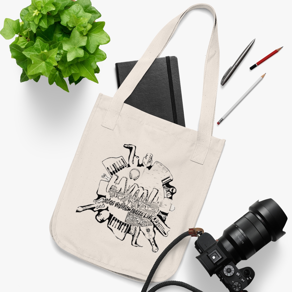 𝓟𝓻𝓲𝓷𝓬𝓮 𝓣𝓻𝓲𝓫𝓾𝓽𝓮 𝓕𝓲𝓷𝓪𝓵𝓮 Organic Canvas Tote Bag product main image