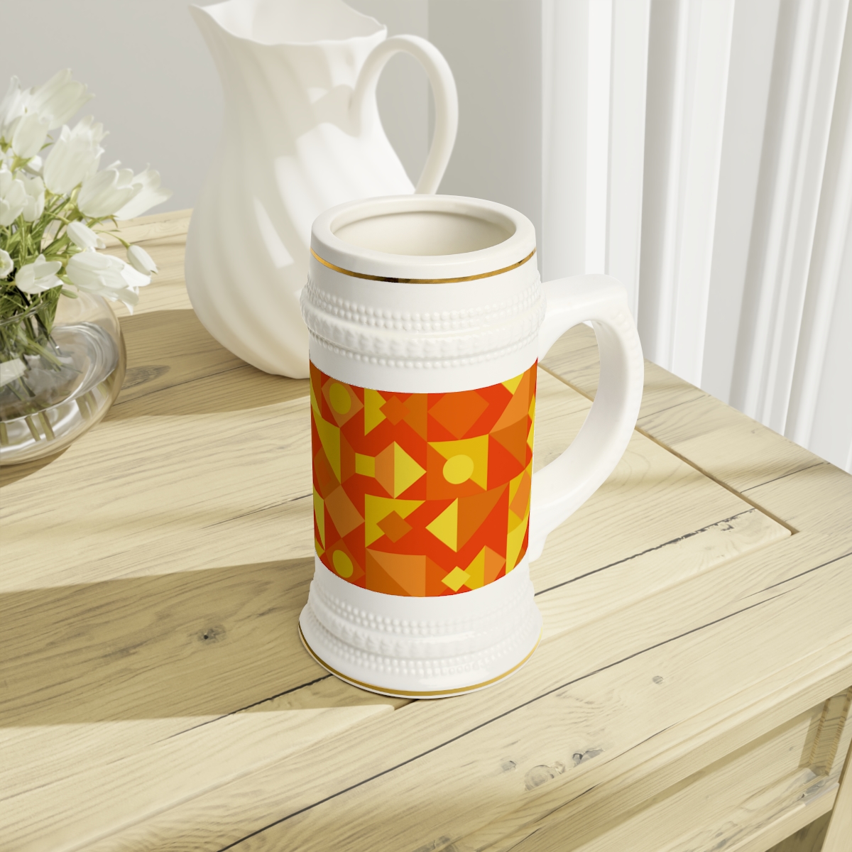 Craft Your Perfect Brew in Style with Stein Mug: A Ceramic Canvas for Your Artistic Expression product thumbnail image