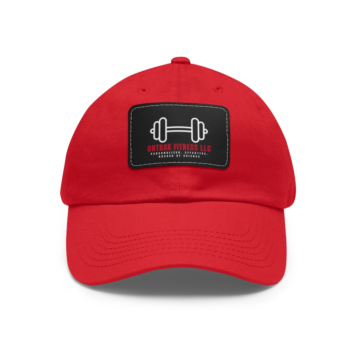 ONTRAK FITNESS LLC- Dad Hat with Leather Patch product thumbnail image