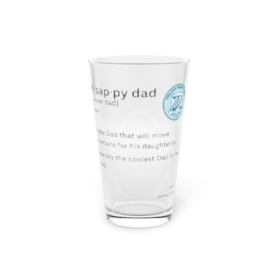 EGRL Sappy Dad Pint Glass, 16oz