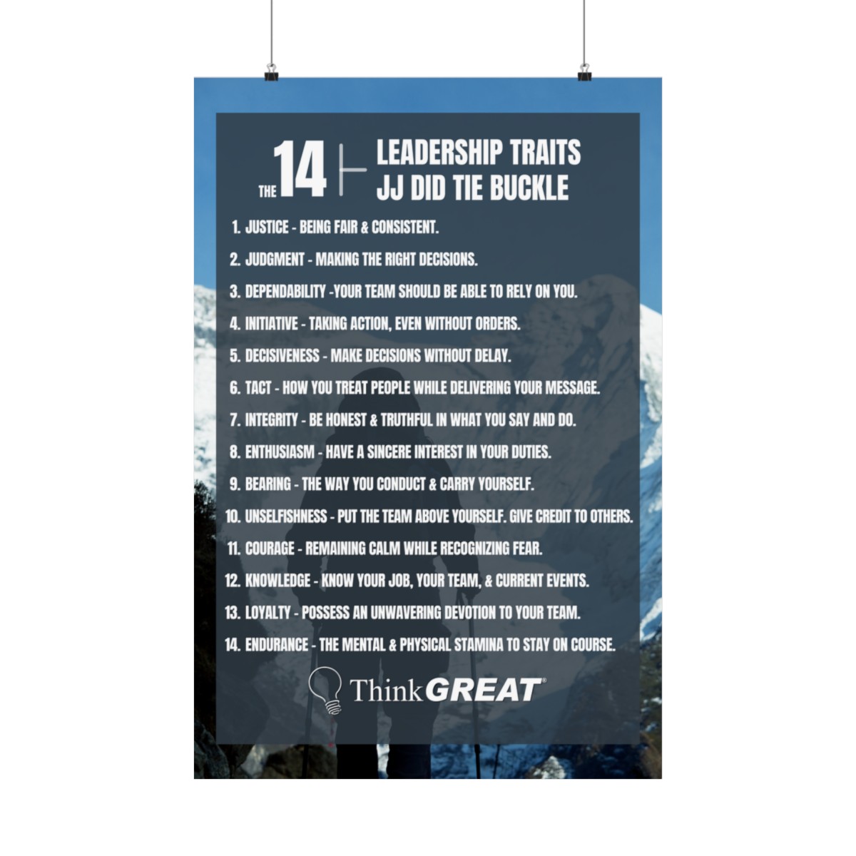 14 Leadership Traits Poster product thumbnail image