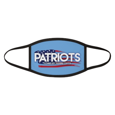 Patriots Mixed-Fabric Face Mask - Light Blue