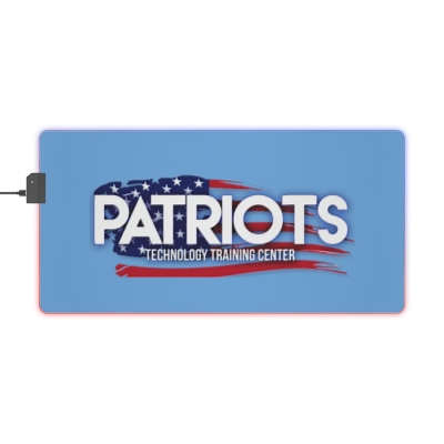 Patriots LED Gaming Mouse Pad - LIght Blue Background