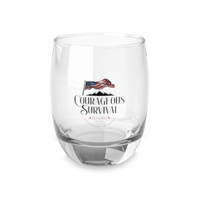 Courageous Survival Whiskey Glass