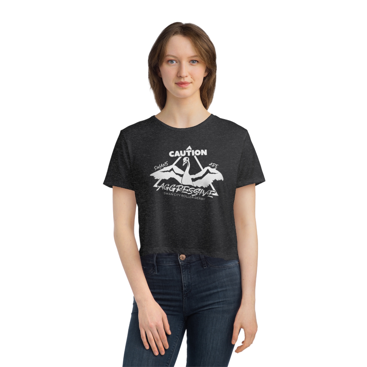 Swans Are Aggressive Crop Top product thumbnail image