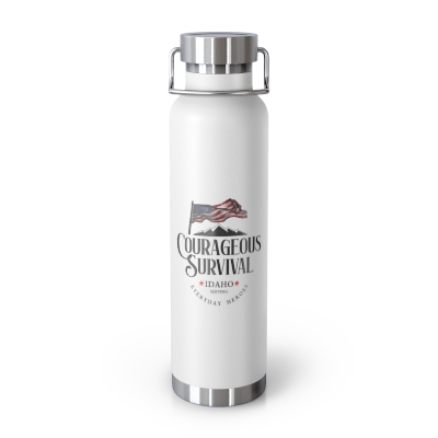 Courageous Survival Vacuum Insulated Bottle, 22oz
