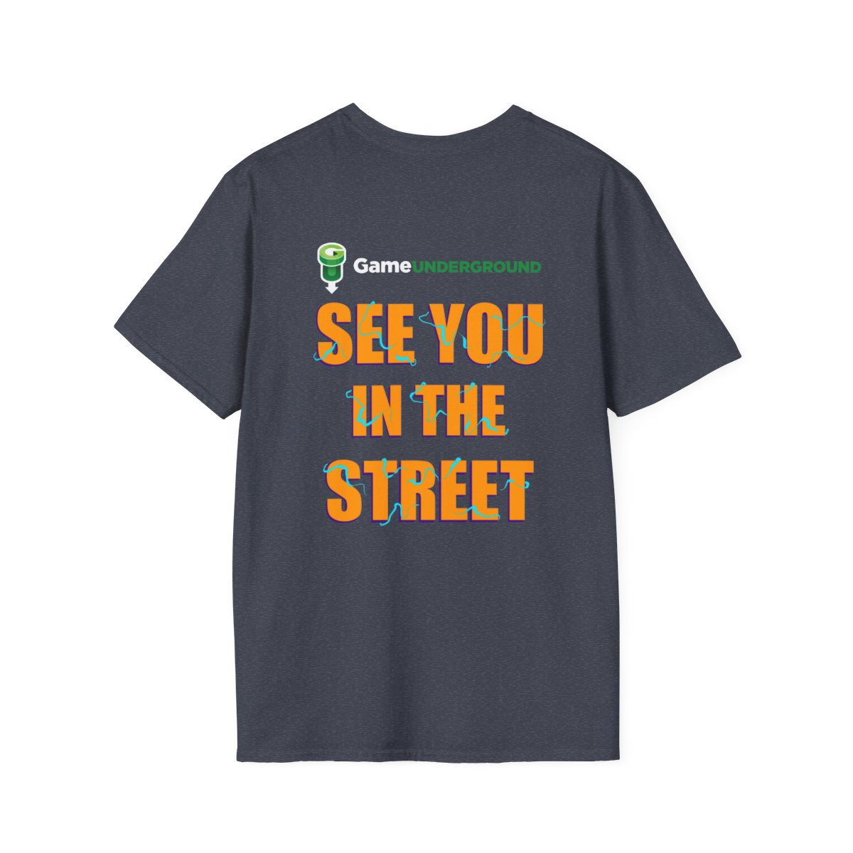 Fighting in the Street White Text Unisex Softstyle T-Shirt product thumbnail image