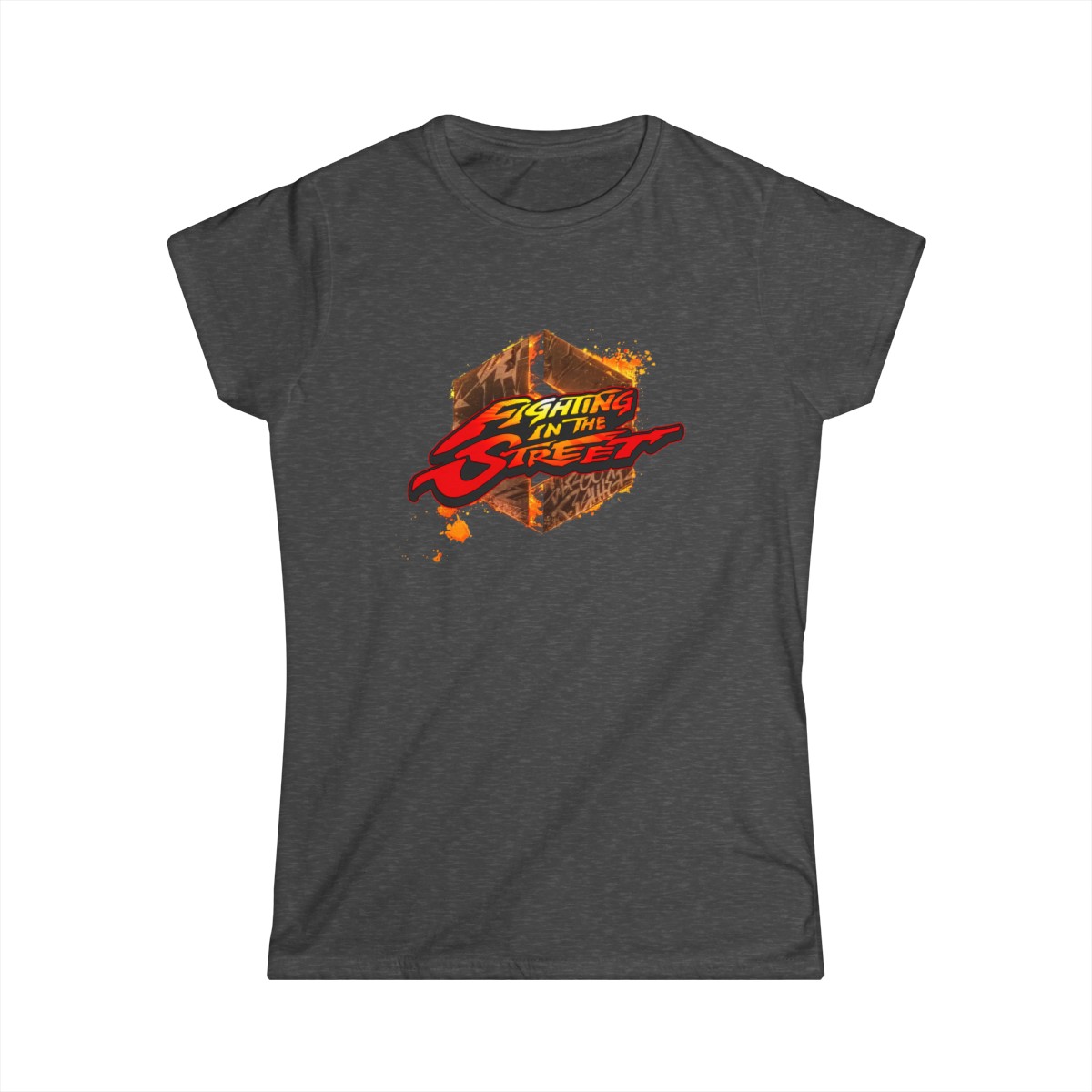 Fighting in the Street White Text Women's Softstyle Tee product thumbnail image