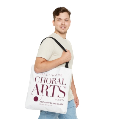 Choral Arts Logo White Tote Bag