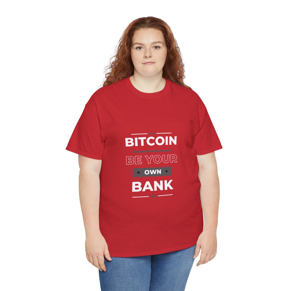 Unisex Heavy Cotton Tee - BITCOIN, Be Your Own Bank product thumbnail image