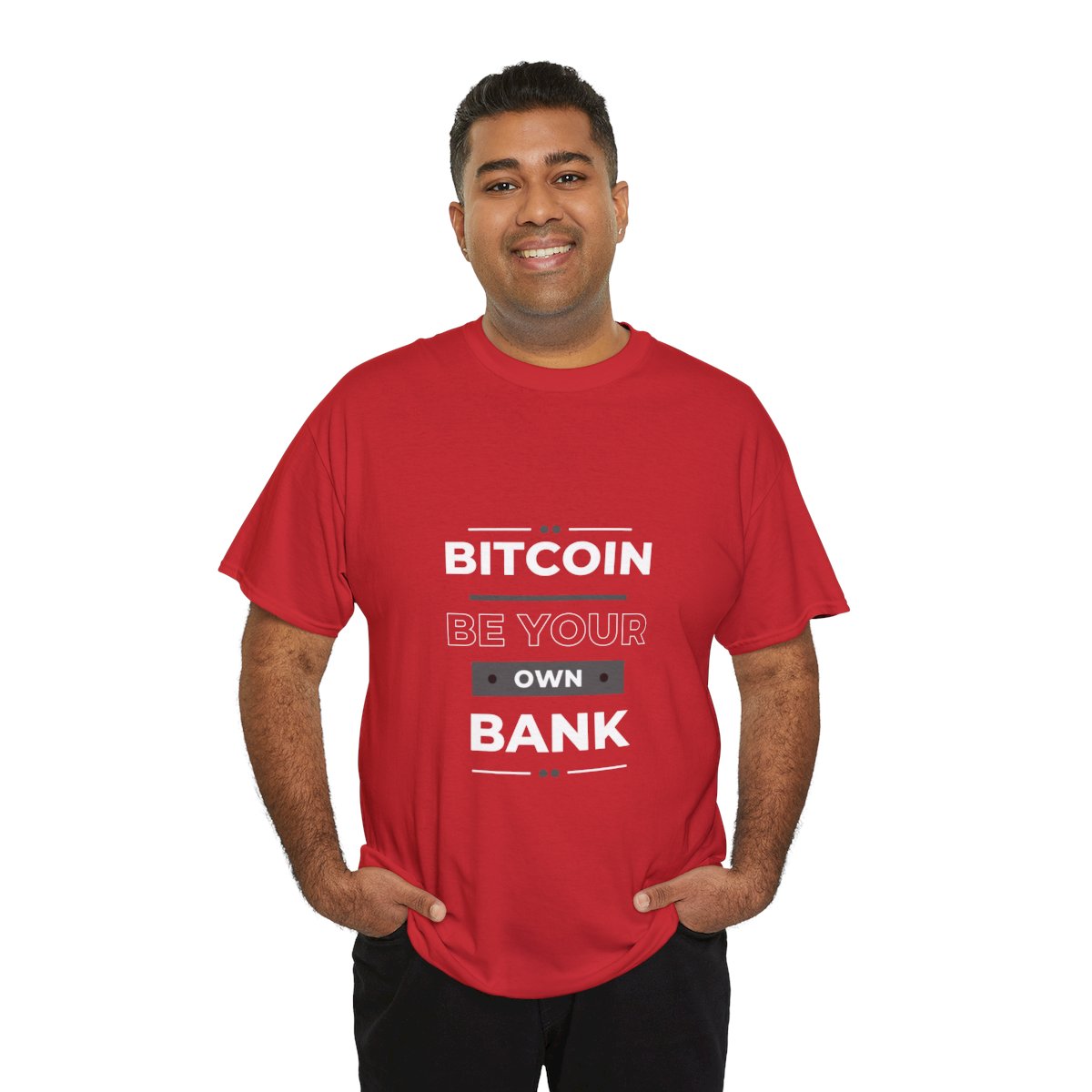 Unisex Heavy Cotton Tee - BITCOIN, Be Your Own Bank product thumbnail image