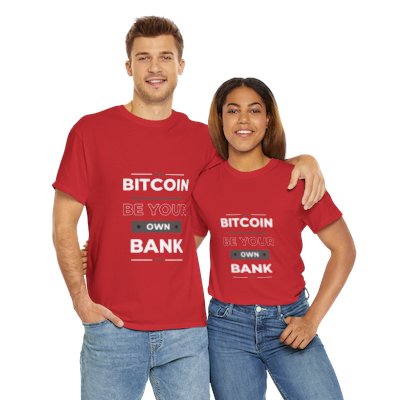 Unisex Heavy Cotton Tee - BITCOIN, Be Your Own Bank