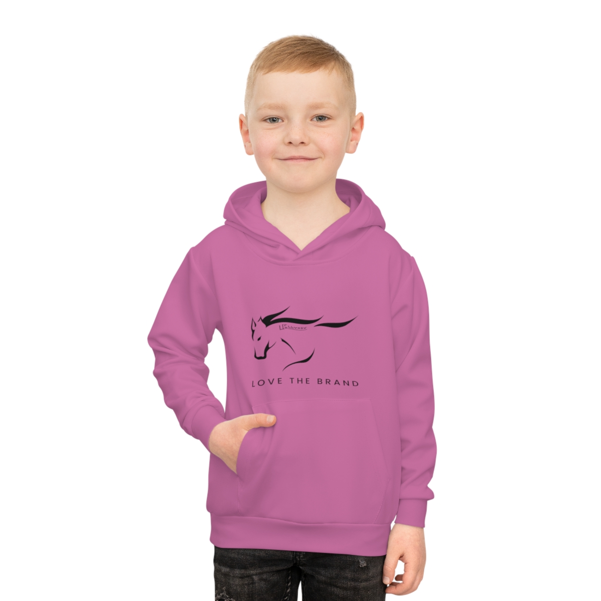 Pink  Children's Hoodie (AOP) product thumbnail image