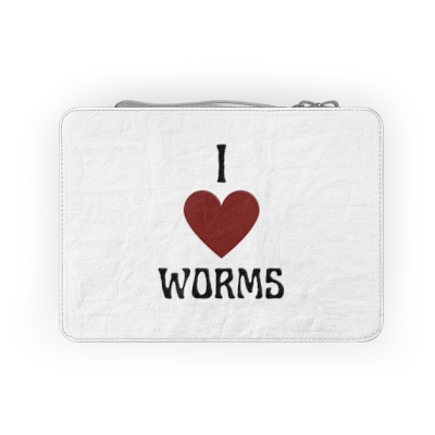 "I love worms" Paper Lunch Bag