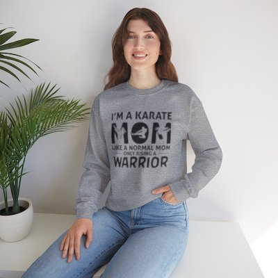 Cosens I'm a Karate Mom Heavy Blend™ Crewneck Sweatshirt