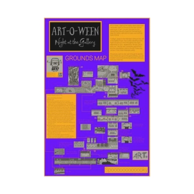ART-O-Ween Game Map Poster (Uncoated Matte, 12"x18")