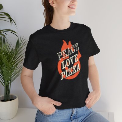 T&F Peace + Love + Pizza Unisex T-Shirt