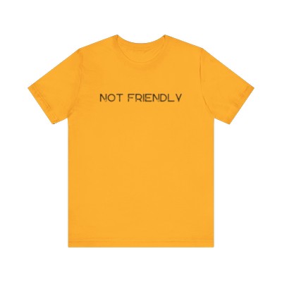 not friendly | short sleeve jersey tee