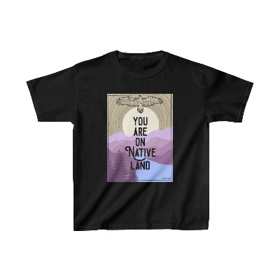 "You are on native land" Kids Heavy Cotton™ Tee