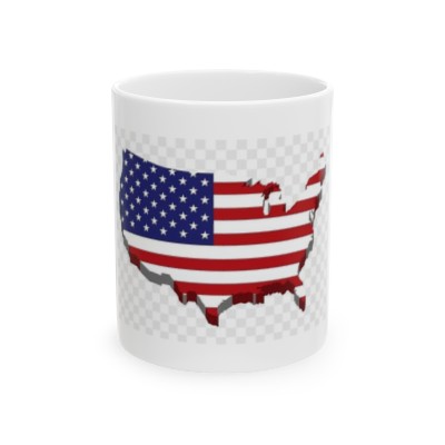 USA FLAG Ceramic Mug 11oz