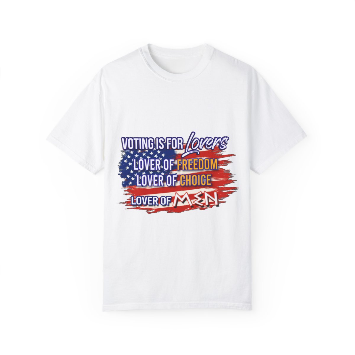 Voting Is For Men Garment-White T-shirt product thumbnail image