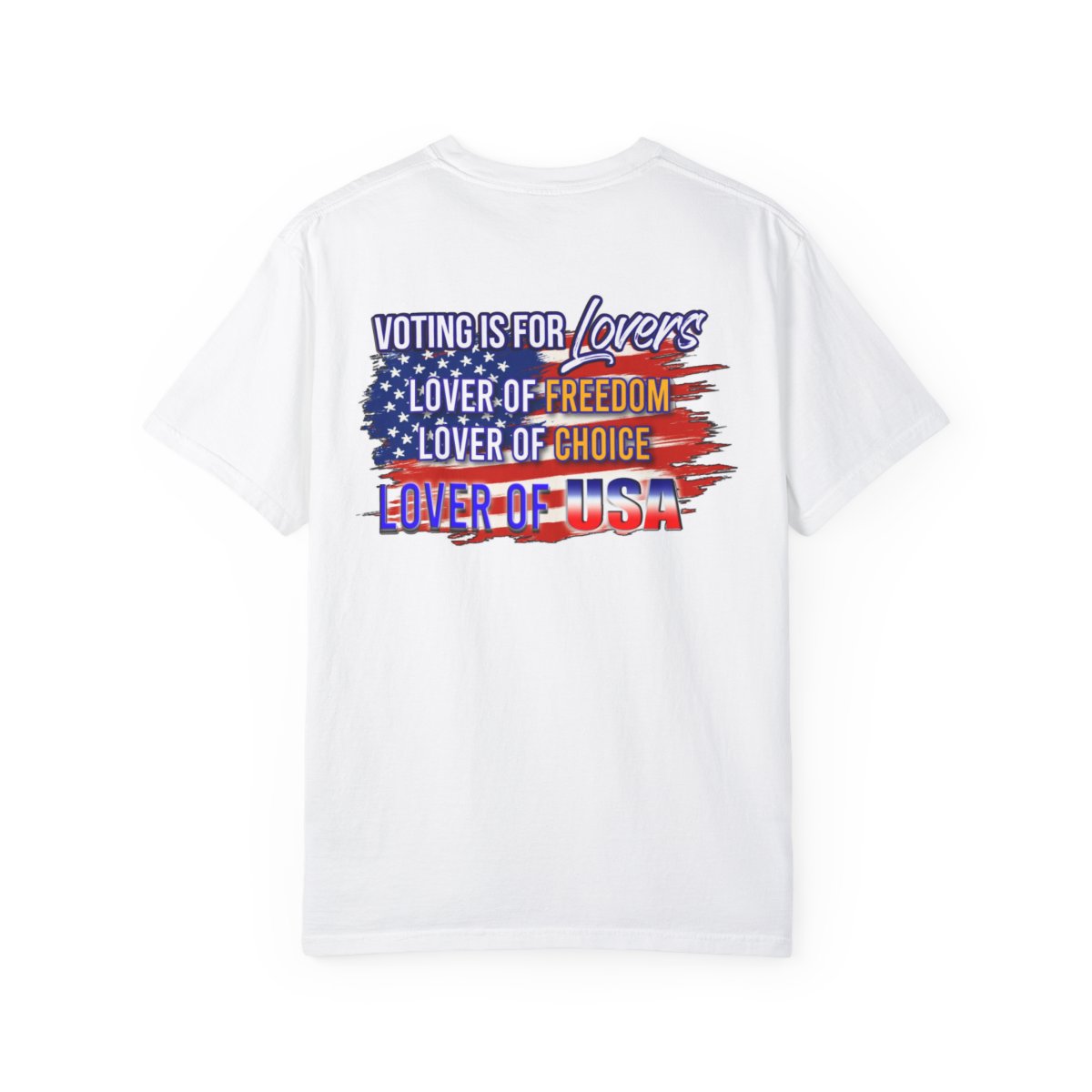Voting Is For Lovers 2nd Admendment edition Unisex Garment-Dyed T-shirt product thumbnail image