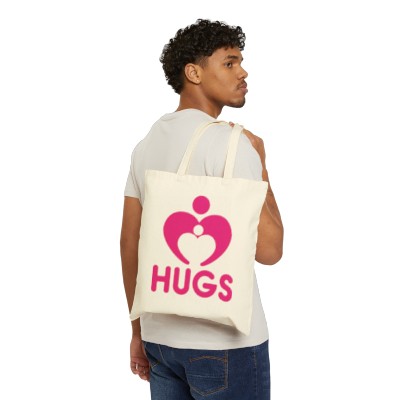 HUGS Cotton Canvas Tote Bag