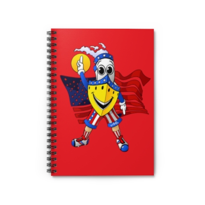 BUDDY CRUISE Patriot Spiral Notebook - Ruled Line - Great for Journaling & Drawing!