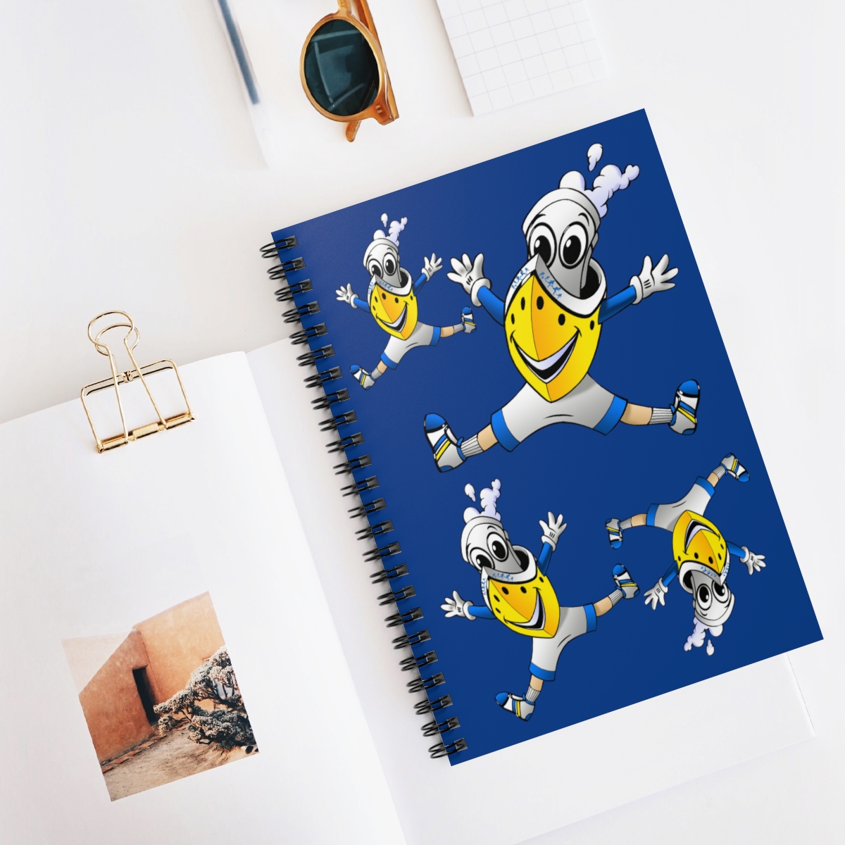 BUDDY CRUISE Buddy Blue Spiral Notebook - Ruled Line - Great for Journaling & Drawing! product thumbnail image