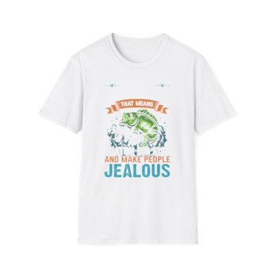 Funny Fishing Shirt, Unisex Softstyle T-Shirt