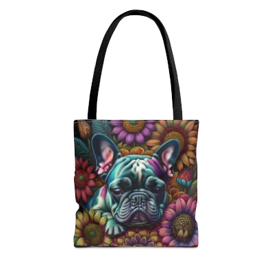 Just a Frenchie in a Garden Tote Bag (AOP)
